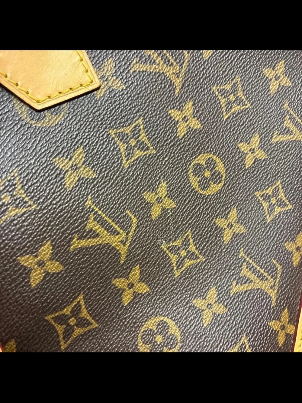 Louis Vuitton Monogram Alma PM Satchel in Brown and Natural Vachetta